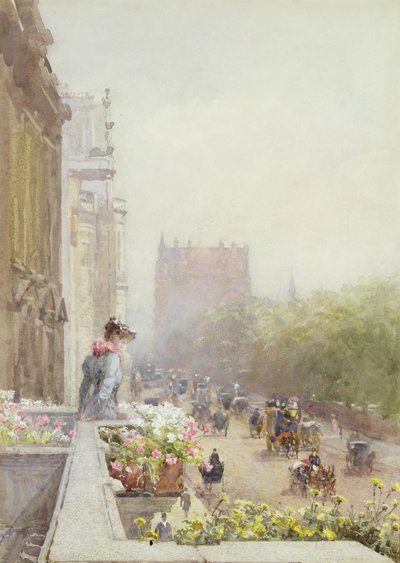 Piccadilly in June, 1892 by Rose Maynard Barton